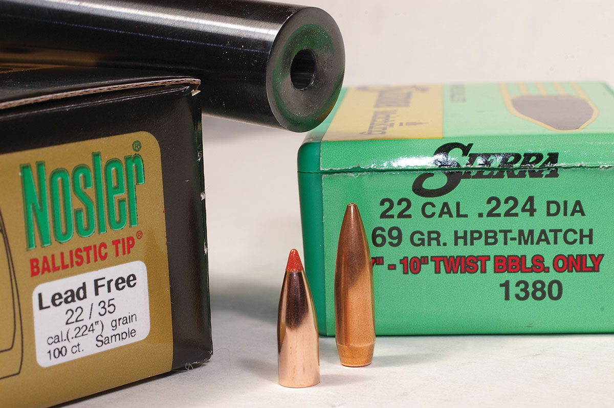Perhaps one-in-10-inch rifling would be the best compromise for a .22-250, providing accuracy with bullets from 35 to 69 grains. The rotational force placed on bullets by that twist at .22-250 velocities might not tear them apart in flight.